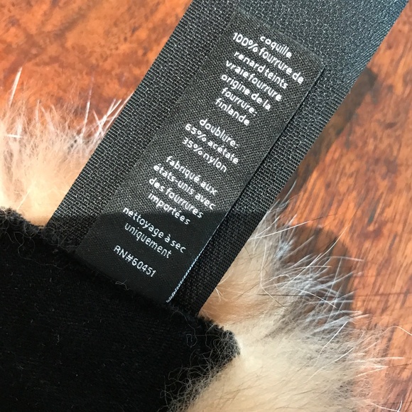 SURELL GENUINE CRYSTAL FOX FUR HEADBAND/COLLAR - Picture 7 of 11